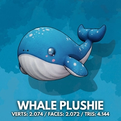 WHALE PLUSHIE - VRC PLUSHIES | WOLVES STUDIO