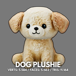 DOG PLUSHIE PUPPY - VRC MASCOT | WOLVES STUDIO