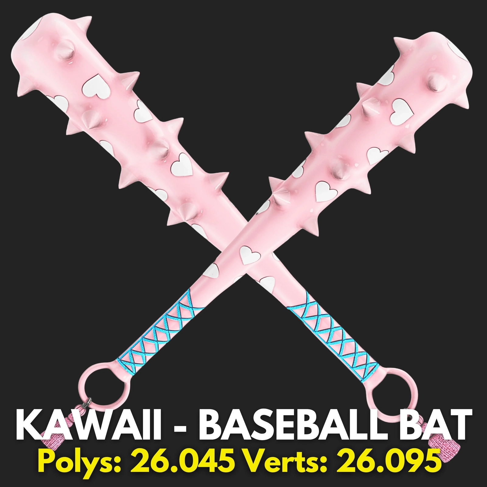 KAWAII - BASEBALL - BAT | COMMERCIAL USE | WOLVES STUDIO