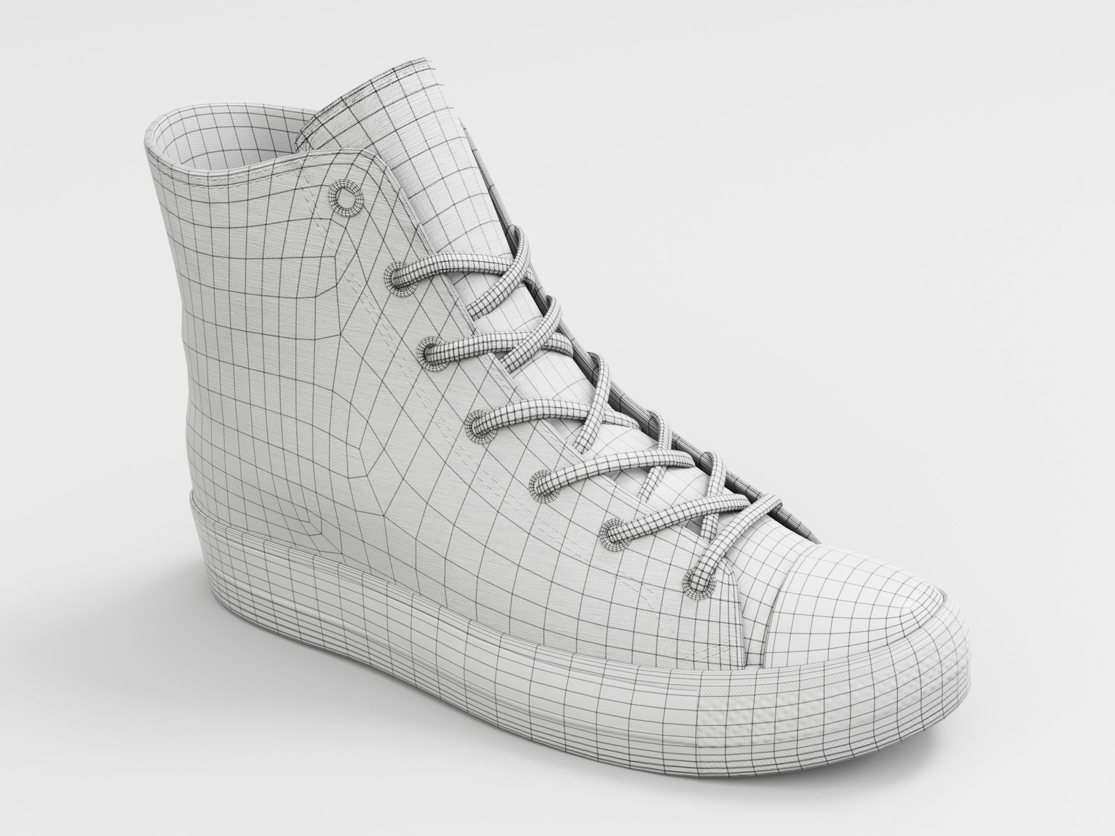 Sneakers - Casual High Top Leather All Black - Unbranded | WOLVES STUDIO