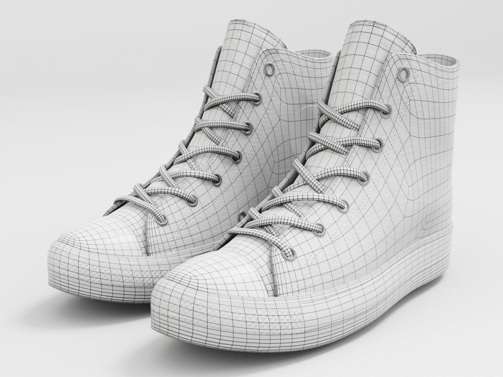 Sneakers - Casual High Top Black - Unbranded | WOLVES STUDIO