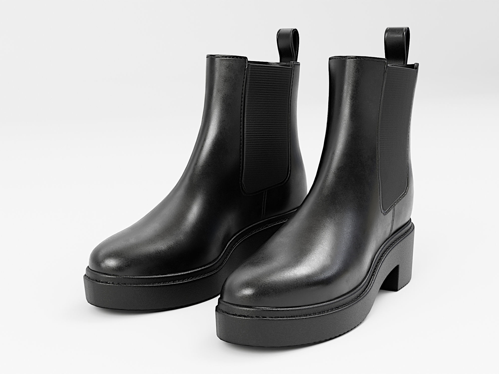 Boot Chelsea Leather Black | WOLVES STUDIO