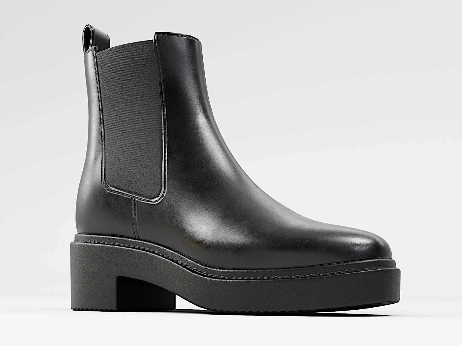 Boot Chelsea Leather Black | WOLVES STUDIO