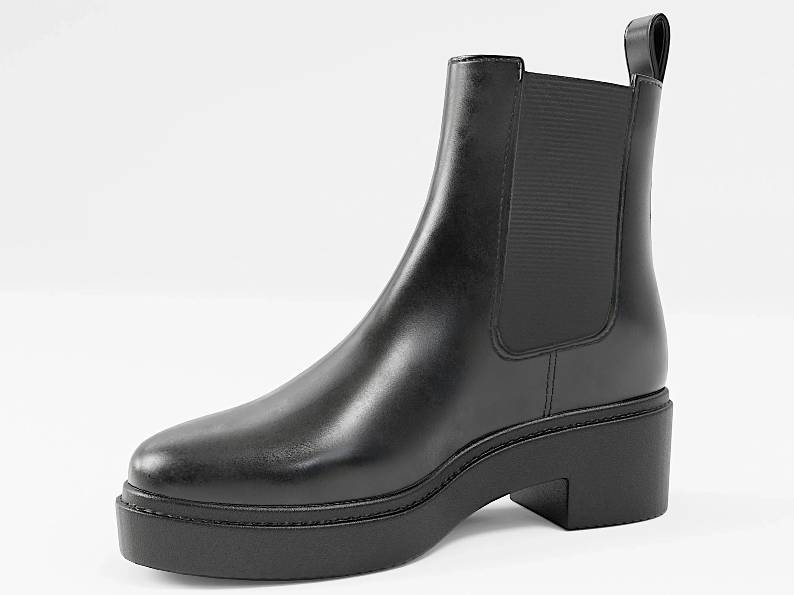 Boot Chelsea Leather Black | WOLVES STUDIO