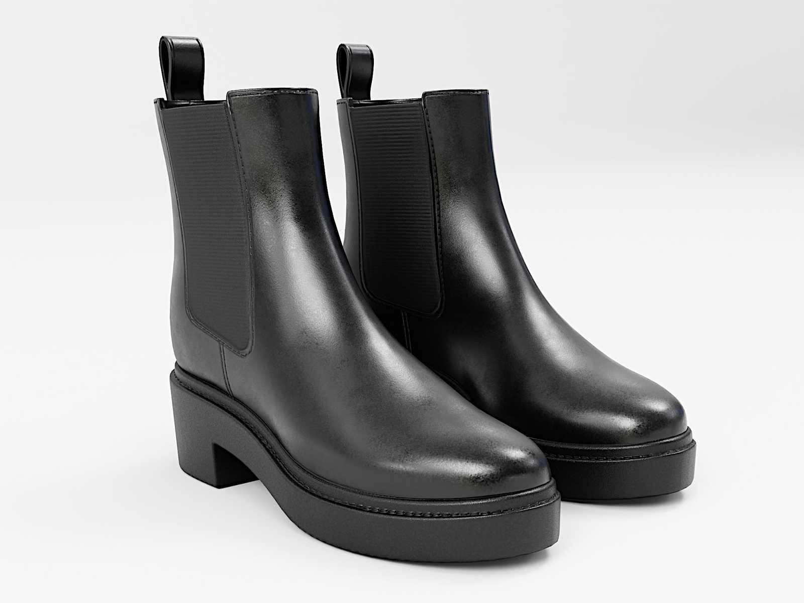 Boot Chelsea Leather Black | WOLVES STUDIO