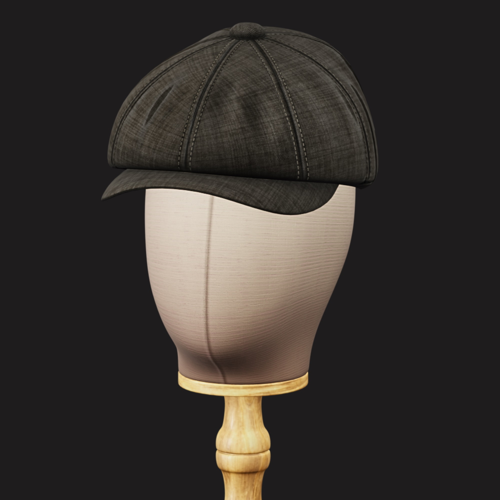 Vintage Golf Beret Hat 3D Model Low Poly | WOLVES STUDIO
