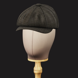 Vintage Golf Beret Hat 3D Model Low Poly | WOLVES STUDIO
