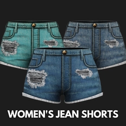 WOMEN'S JEAN SHORTS - 3 COLORS | WOLVES STUDIO