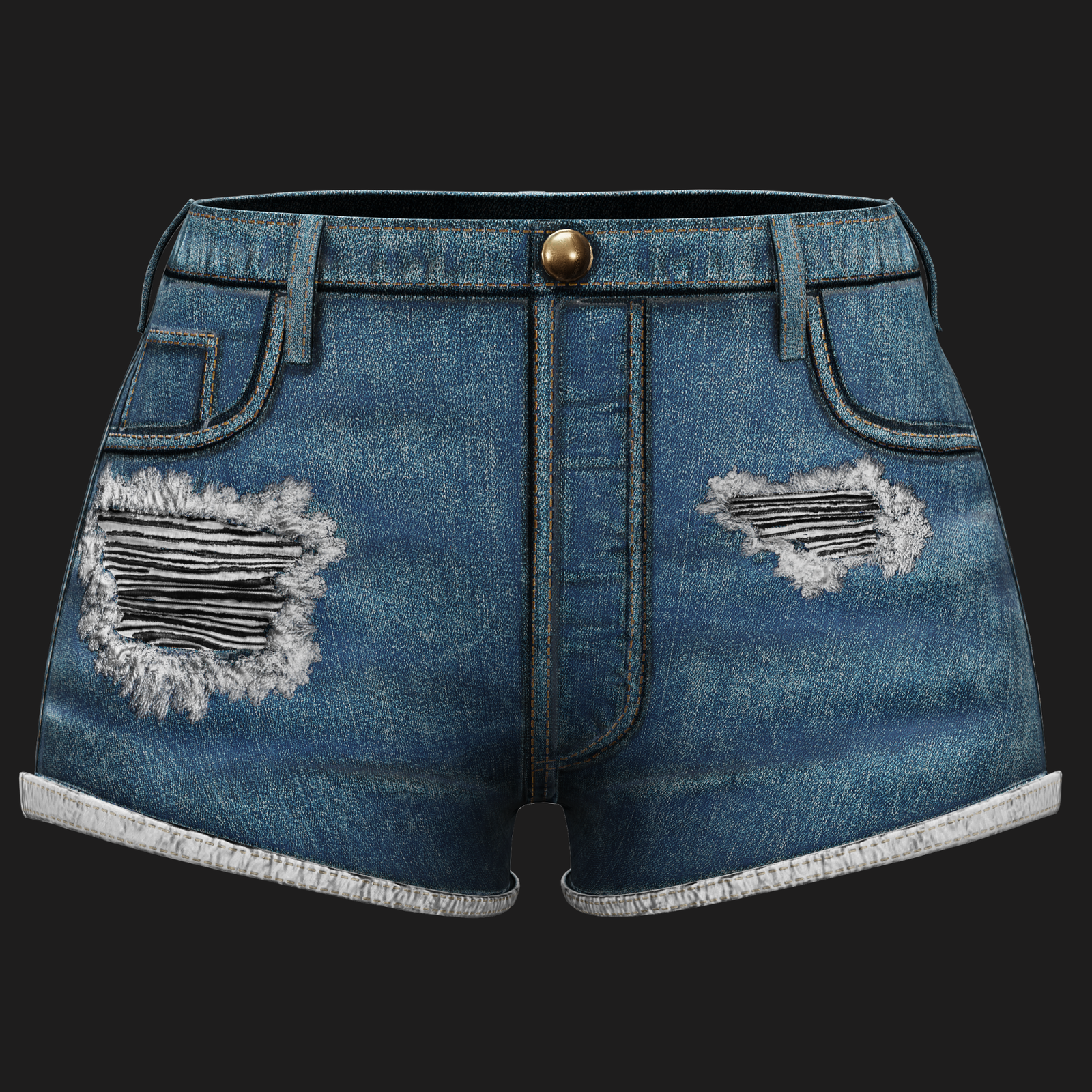 WOMEN'S JEAN SHORTS - 3 COLORS | WOLVES STUDIO