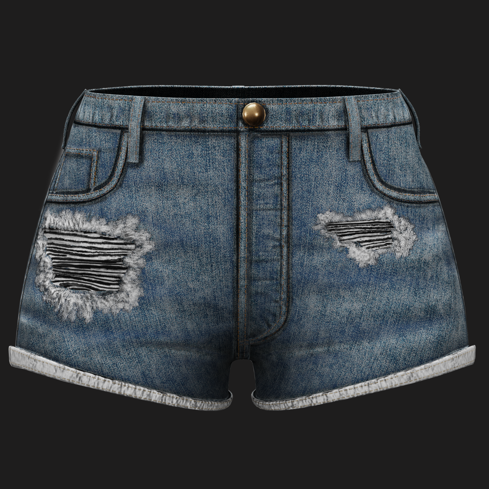 WOMEN'S JEAN SHORTS - 3 COLORS | WOLVES STUDIO