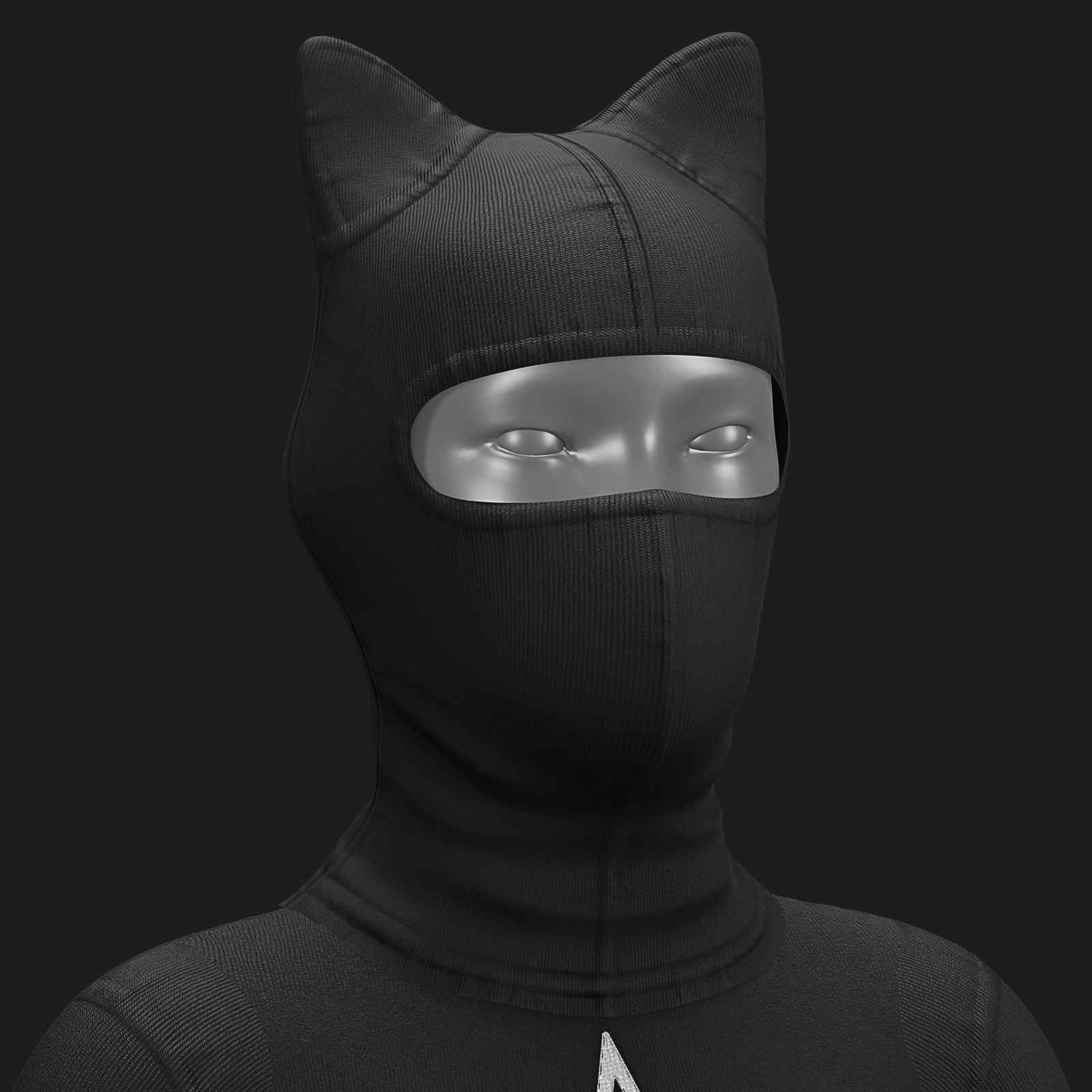 Black Cat Set VRChat - Pentagram-Cross | Beanie-Blouse-Skirt | WOLVES STUDIO