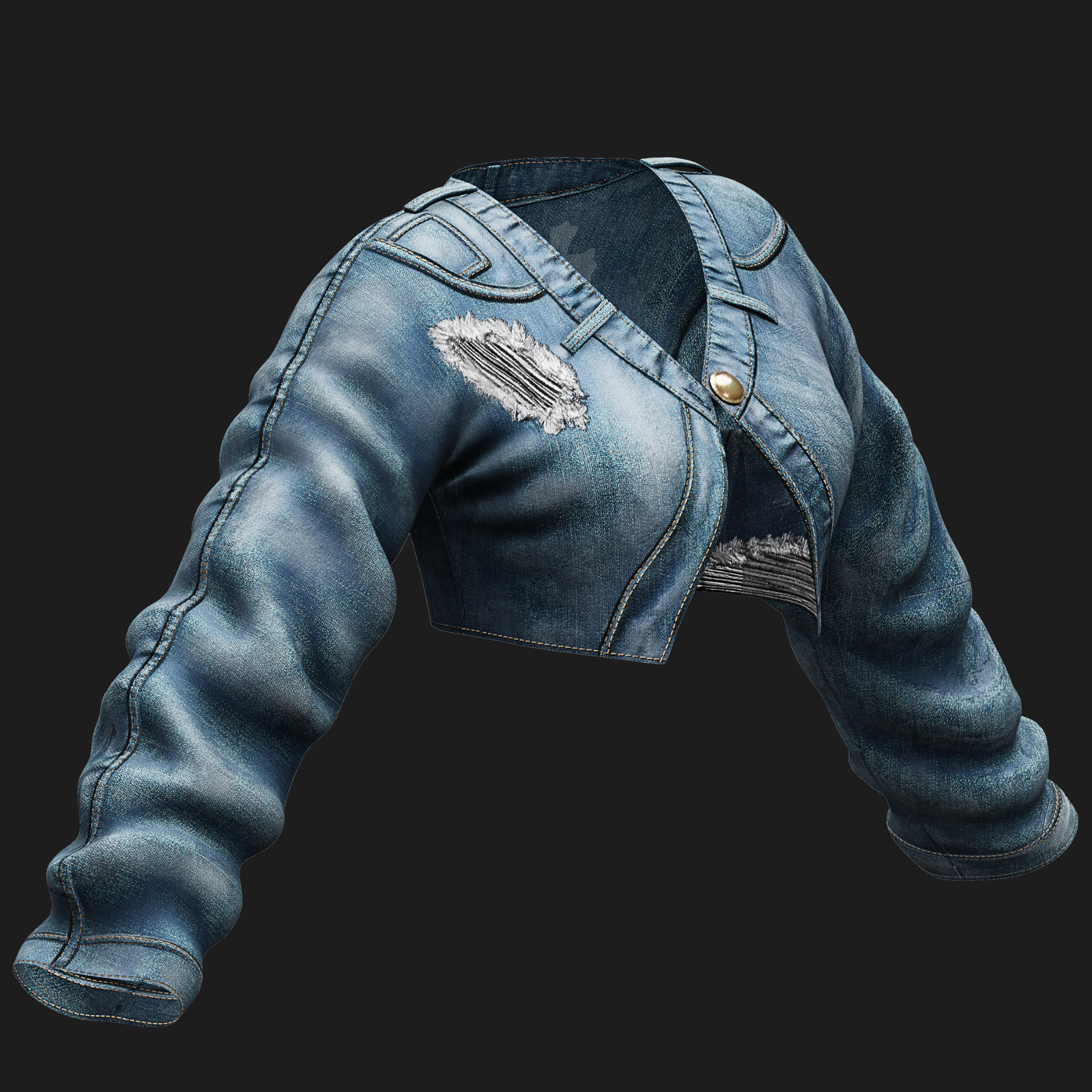 WOMEN'S DENIM JACKET - 3 COLORS | WOLVES STUDIO