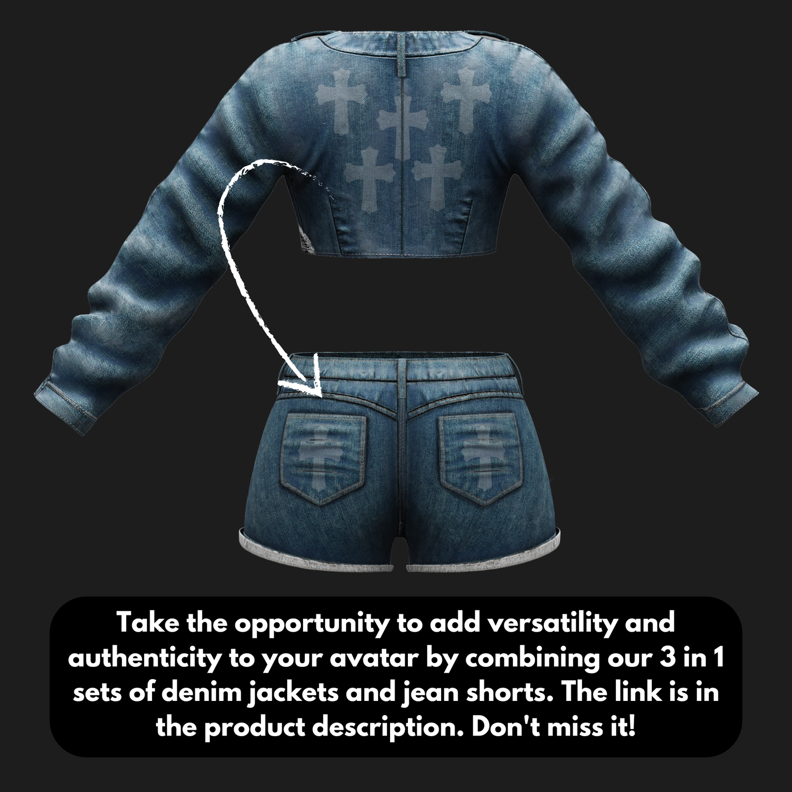 WOMEN'S DENIM JACKET - 3 COLORS | WOLVES STUDIO
