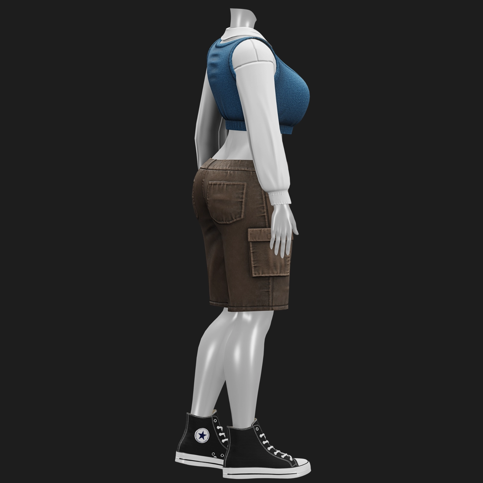WOMEN'S Y2K 2000's Casual SET VRChat | WOLVES STUDIO