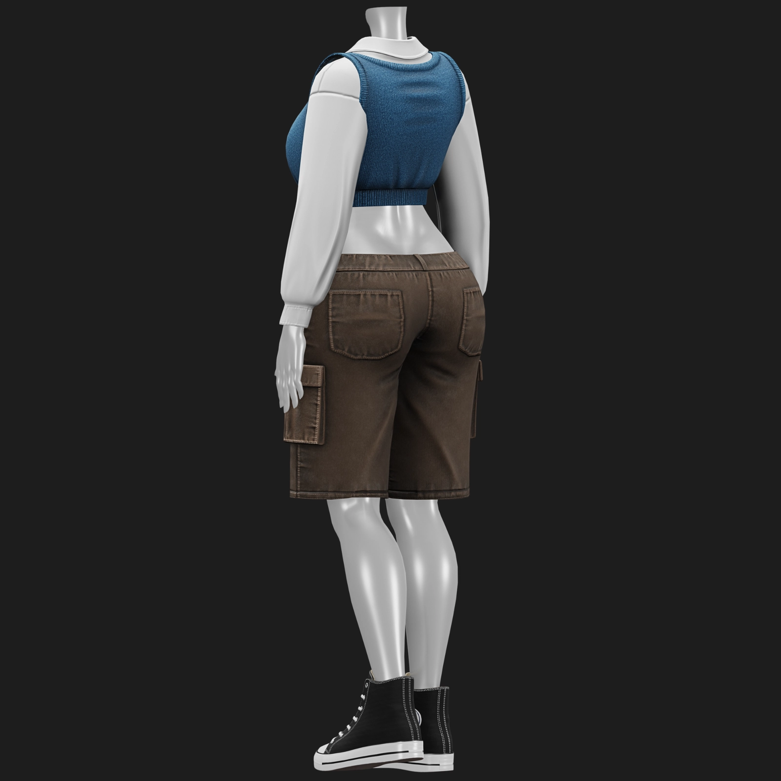 WOMEN'S Y2K 2000's Casual SET VRChat | WOLVES STUDIO