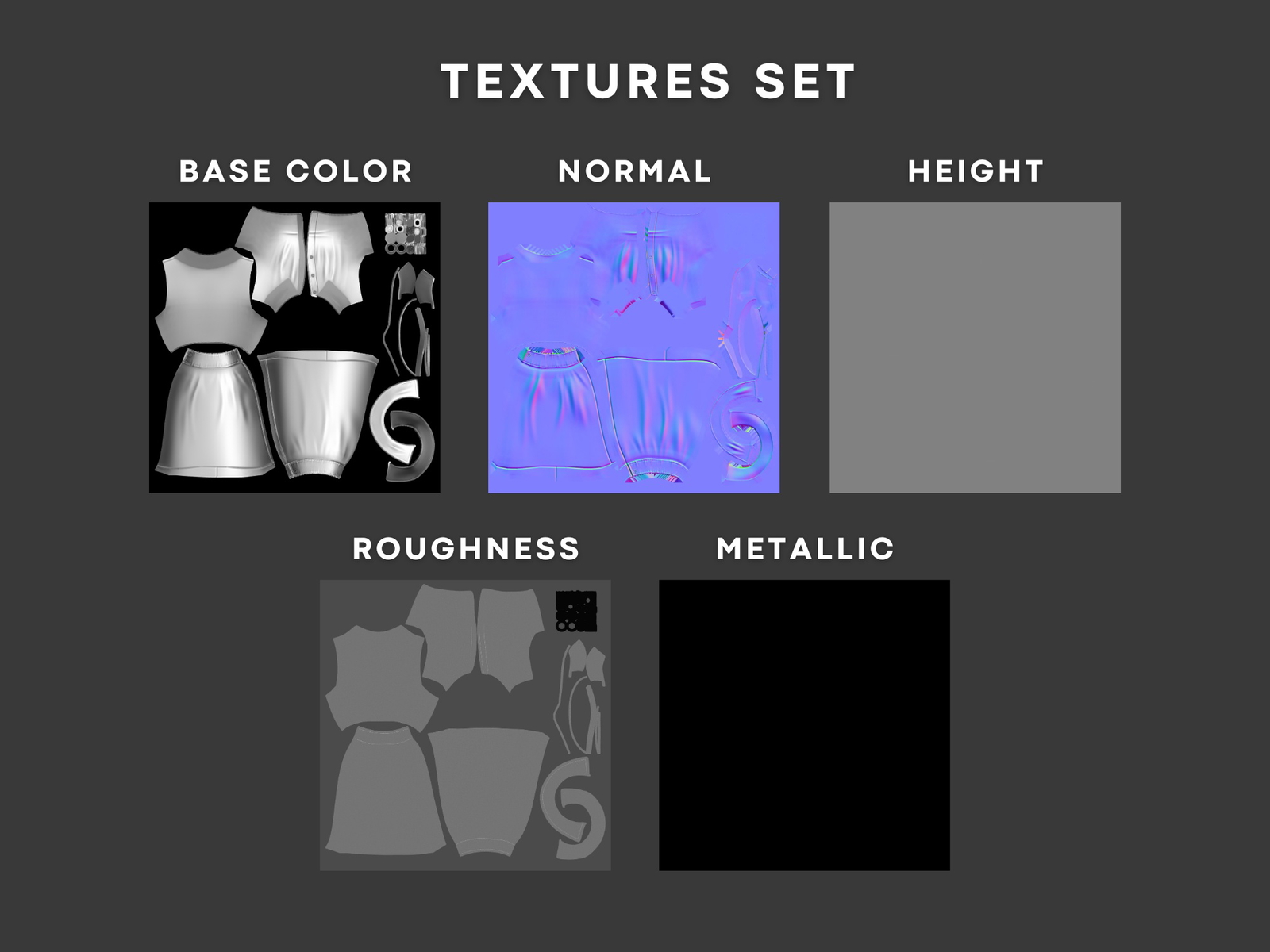 WOMEN'S Y2K 2000's Casual SET VRChat | WOLVES STUDIO