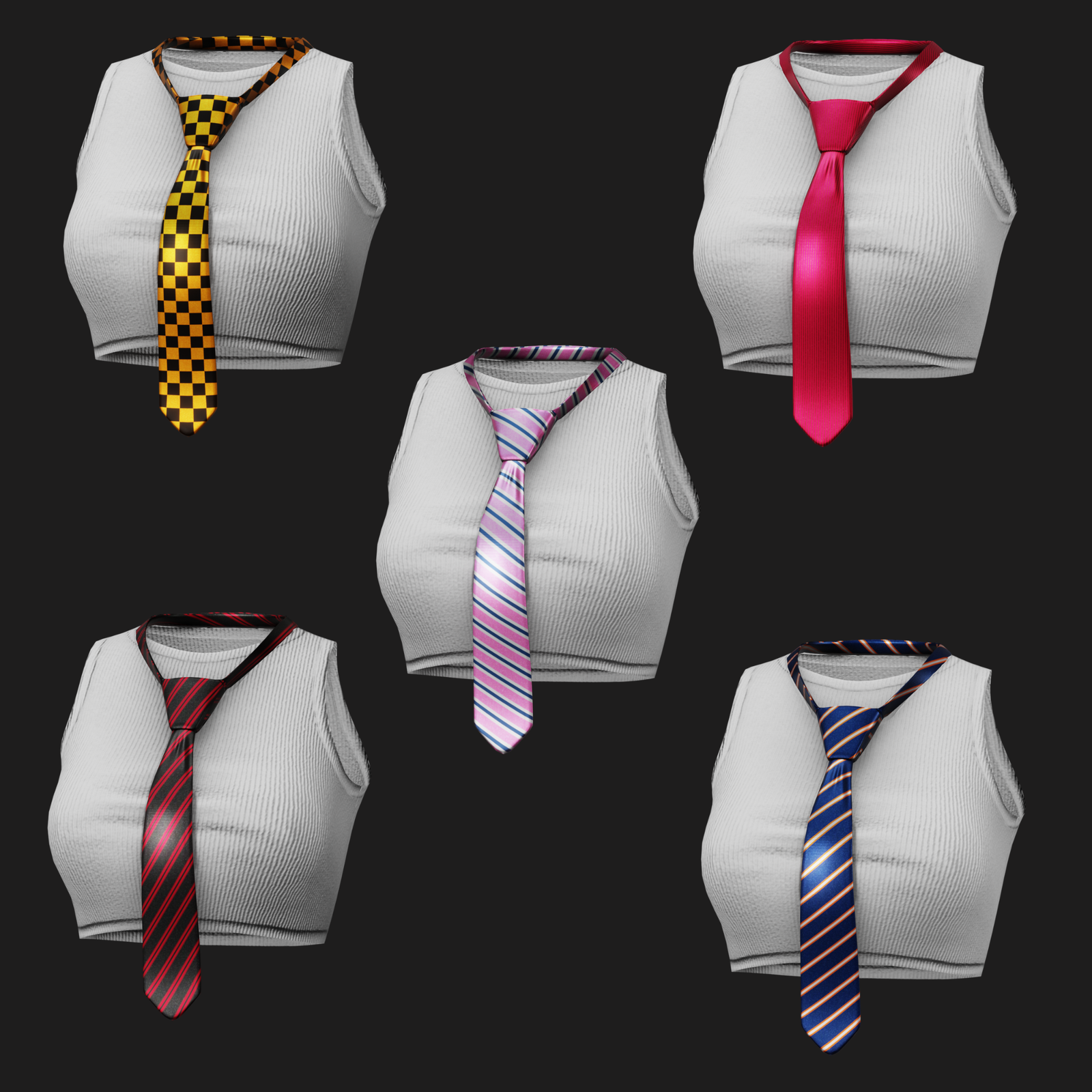 WOMEN'S Y2K 2000's Casual SET 2 VRChat | WOLVES STUDIO