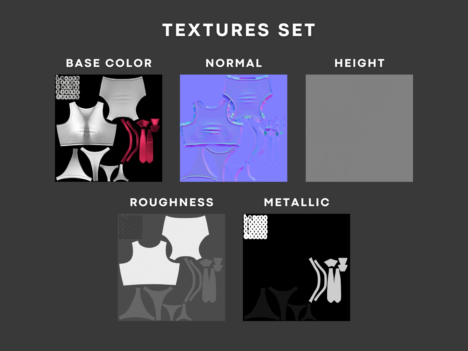 WOMEN'S Y2K 2000's Casual SET 2 VRChat | WOLVES STUDIO