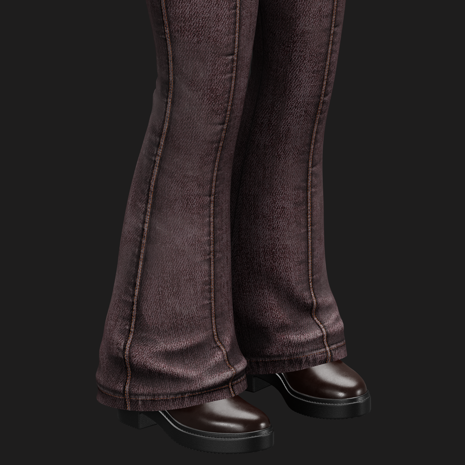 WOMEN'S COWGIRL SET VRChat - Denim Vest + Pants | WOLVES STUDIO