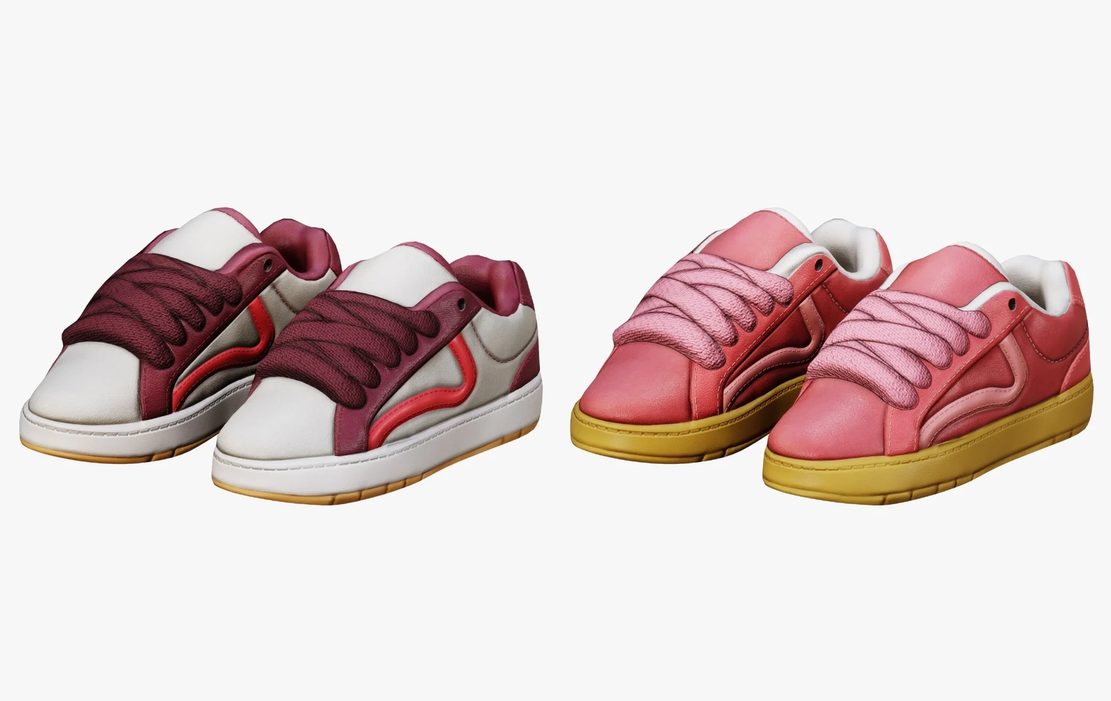 Skater Shoes Pack Y2K VRChat | WOLVES STUDIO