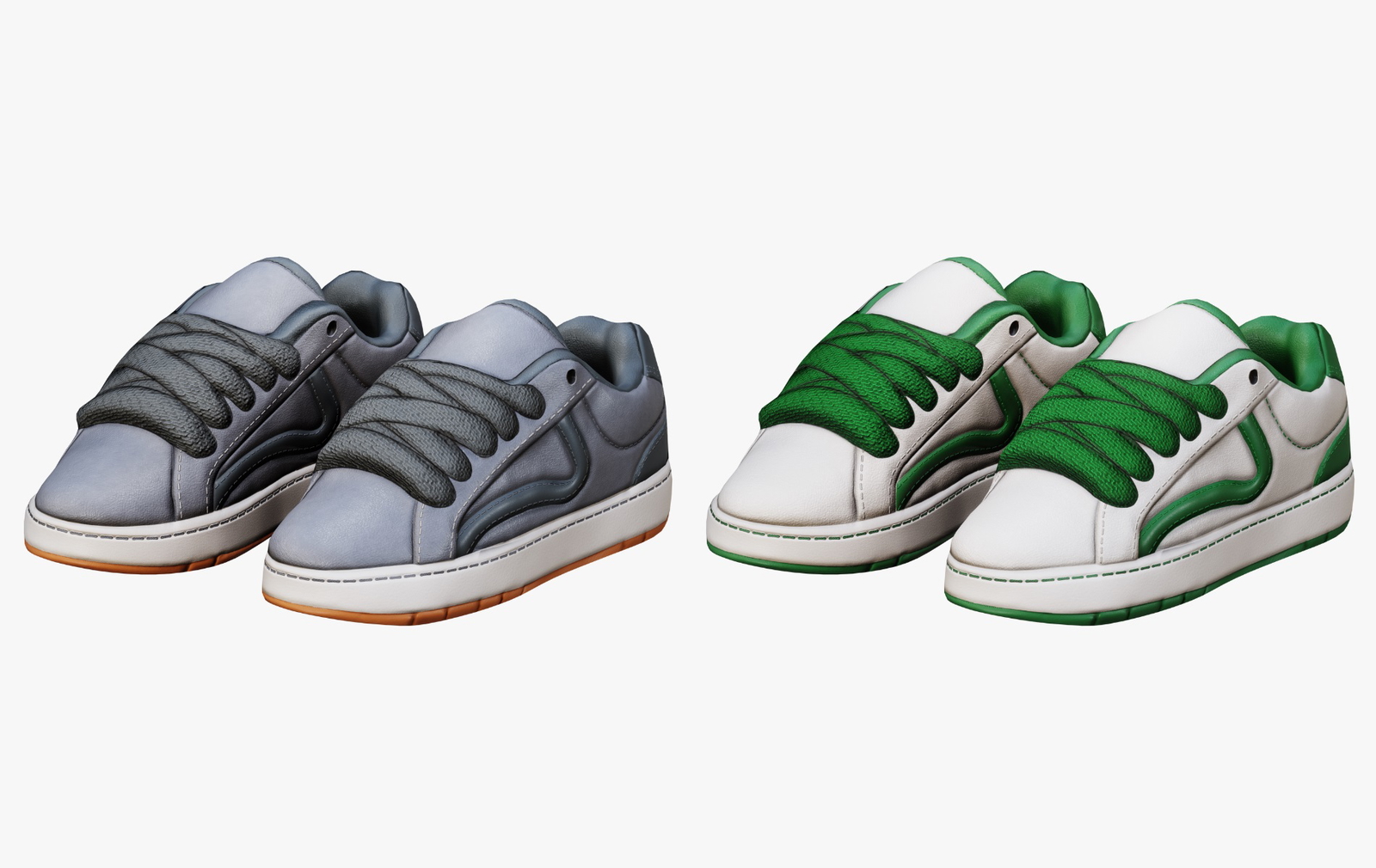 Skater Shoes Pack Y2K VRChat | WOLVES STUDIO