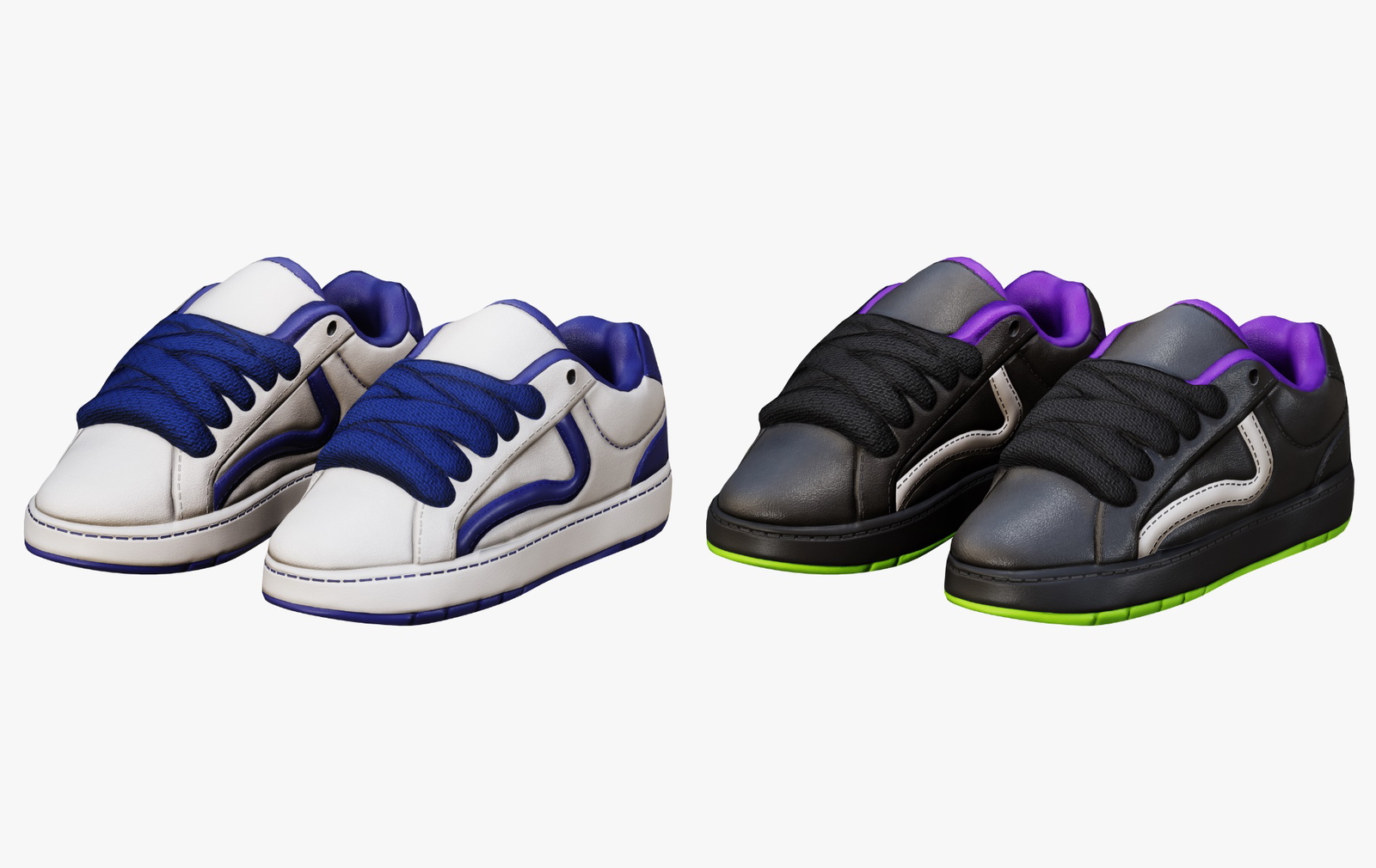 Skater Shoes Pack Y2K VRChat | WOLVES STUDIO