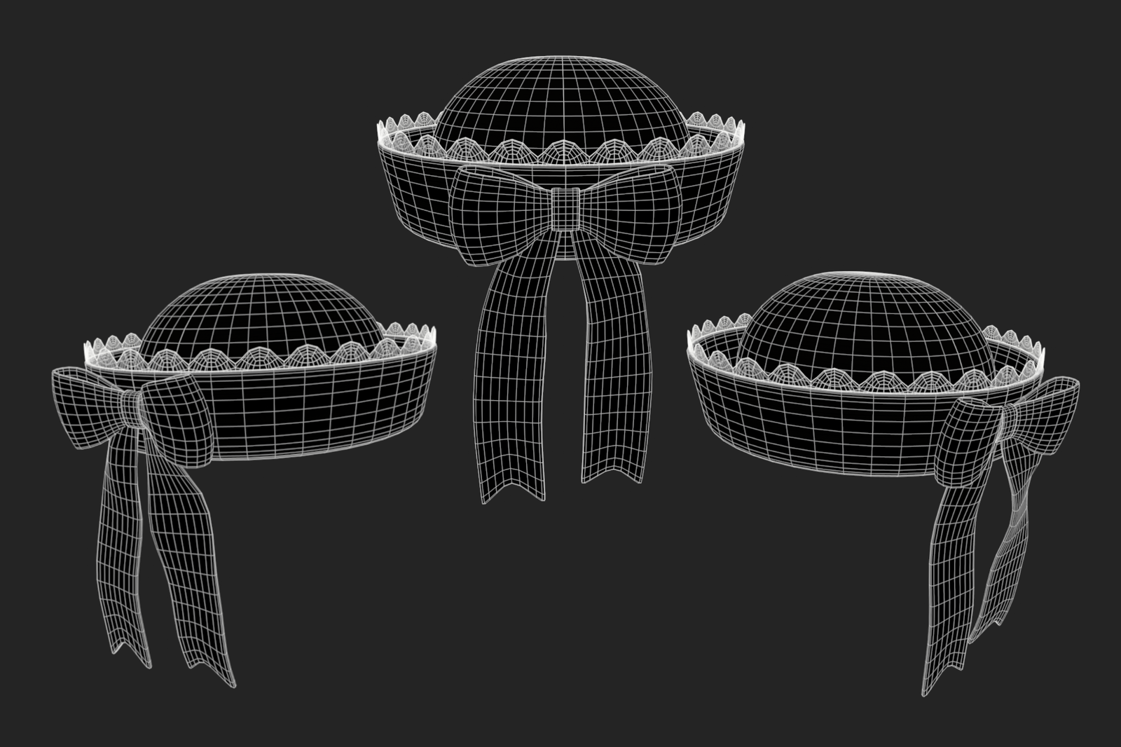 Sailor Hat 3D Model Low Poly | WOLVES STUDIO