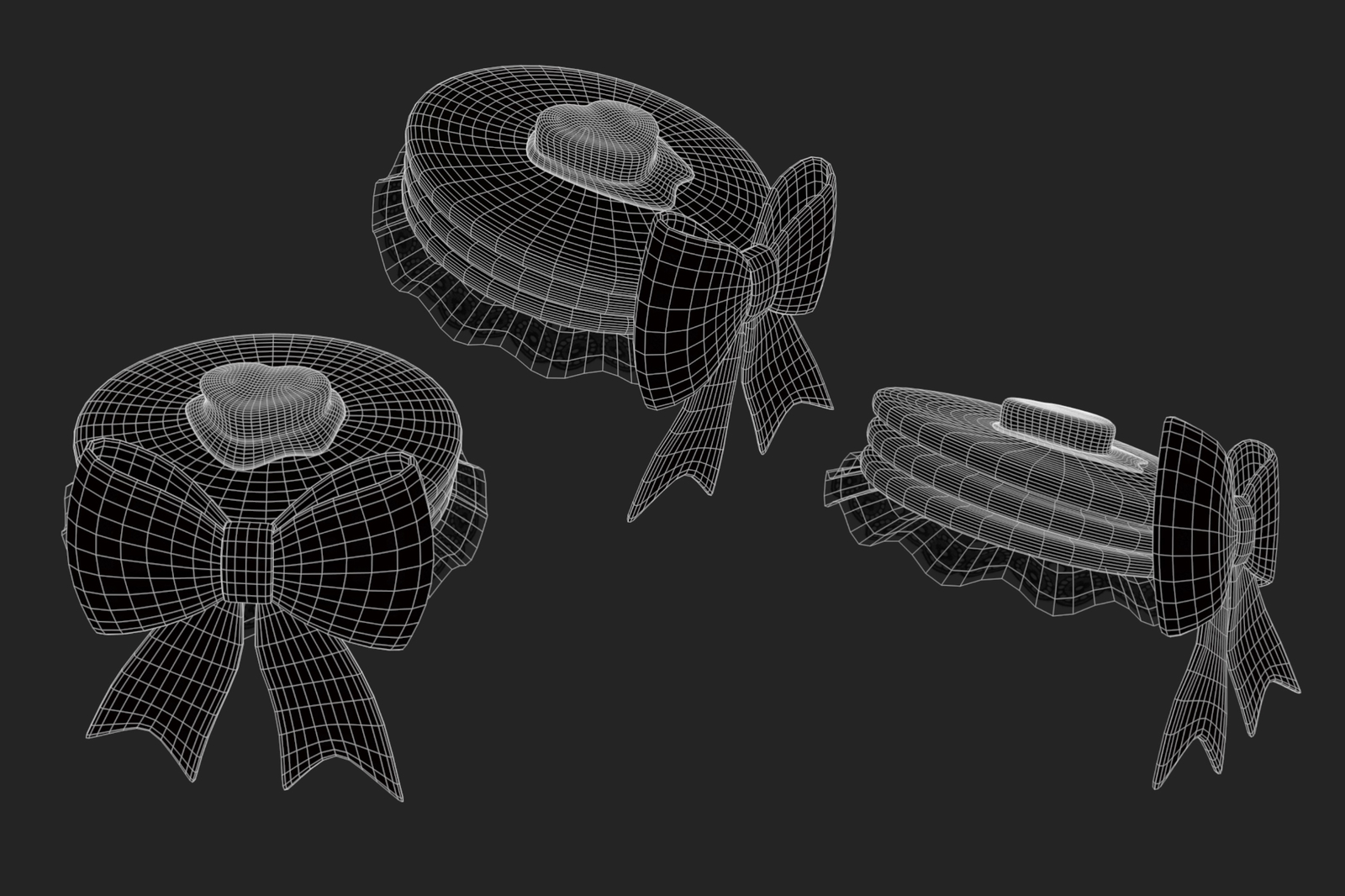 Pancake Hat 3D Model Low Poly | WOLVES STUDIO