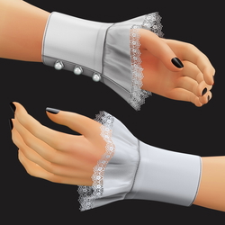 Arm Ruffled Sleeve - VRChat | WOLVES STUDIO