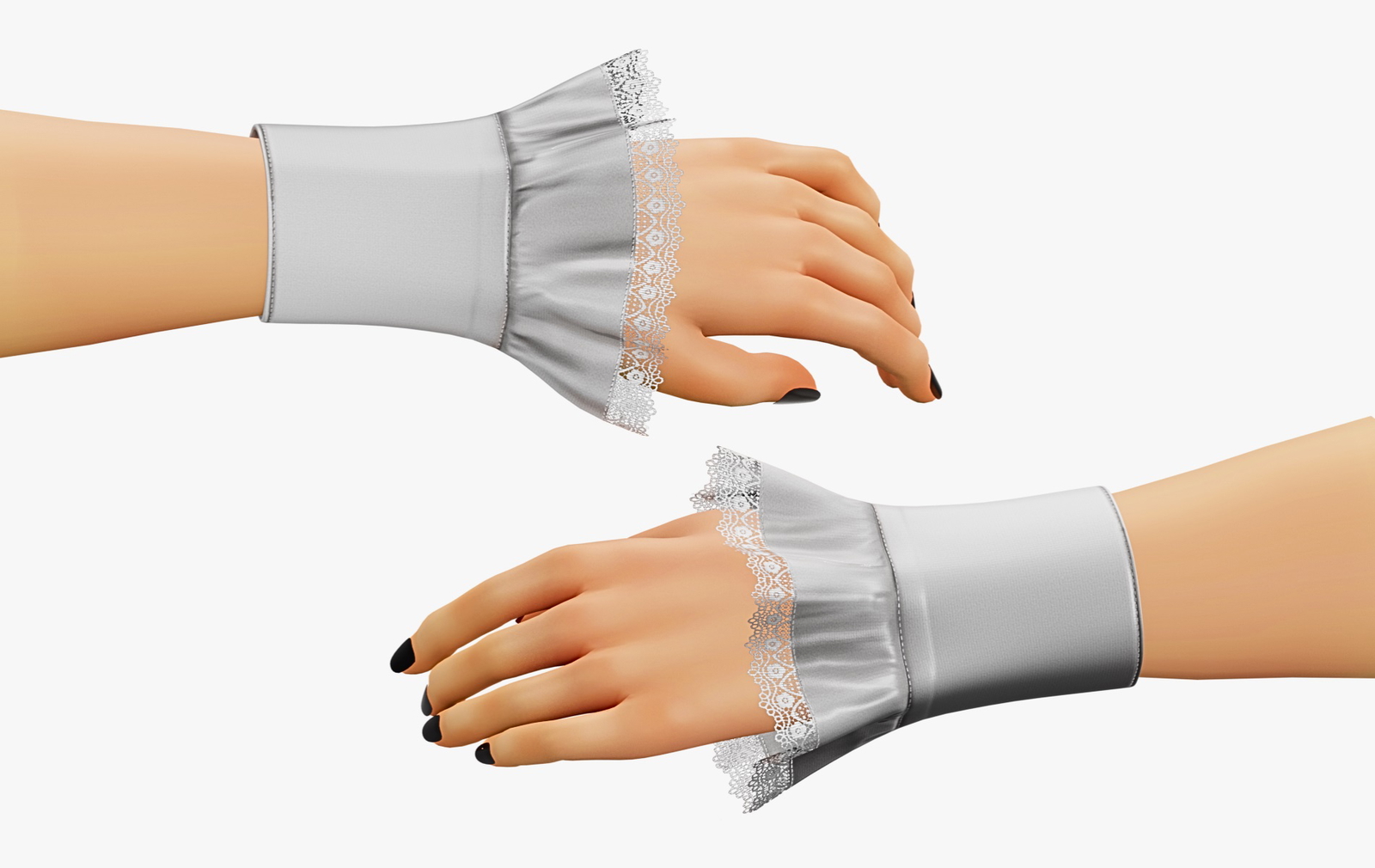 Arm Ruffled Sleeve - VRChat | WOLVES STUDIO