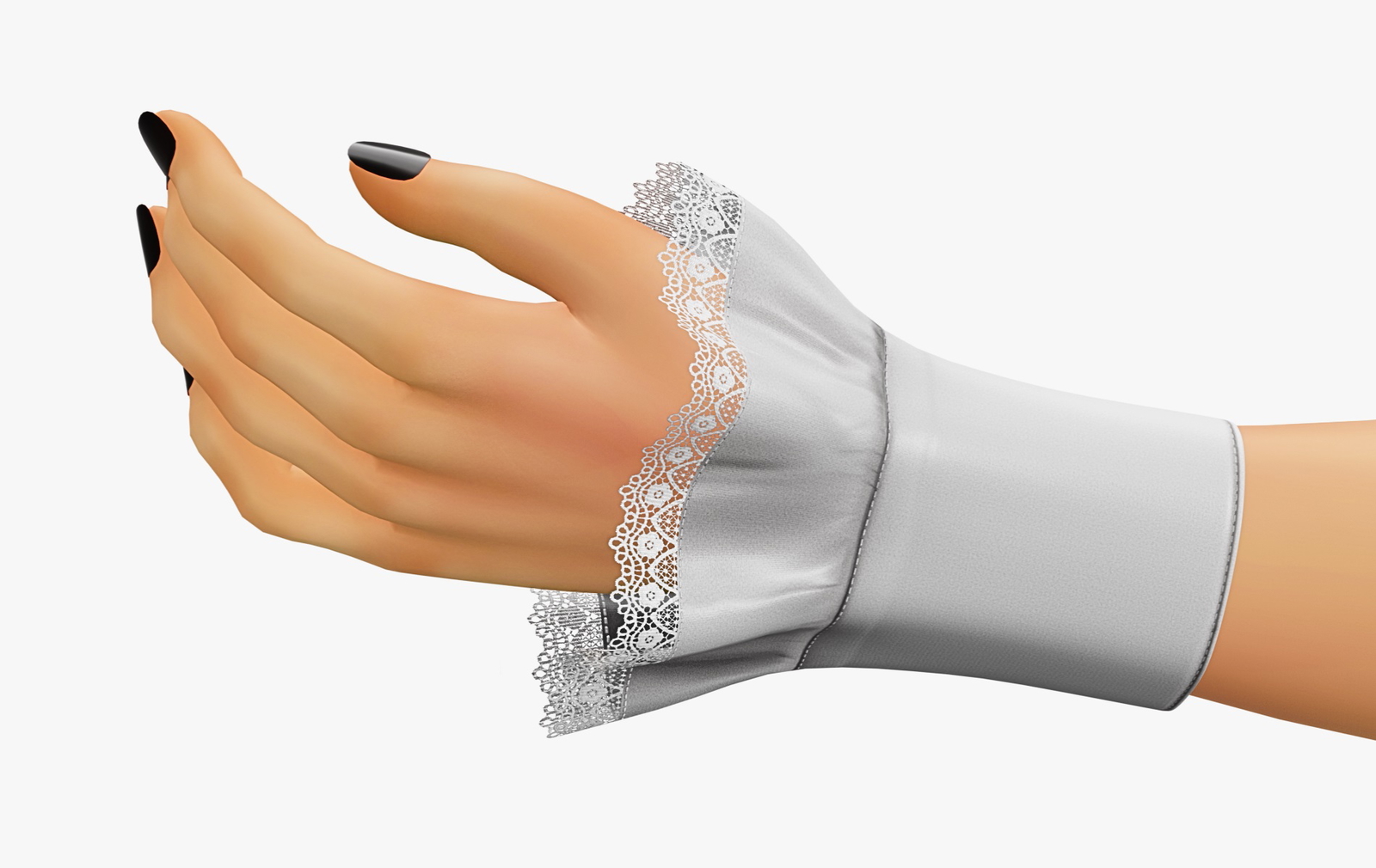 Arm Ruffled Sleeve - VRChat | WOLVES STUDIO