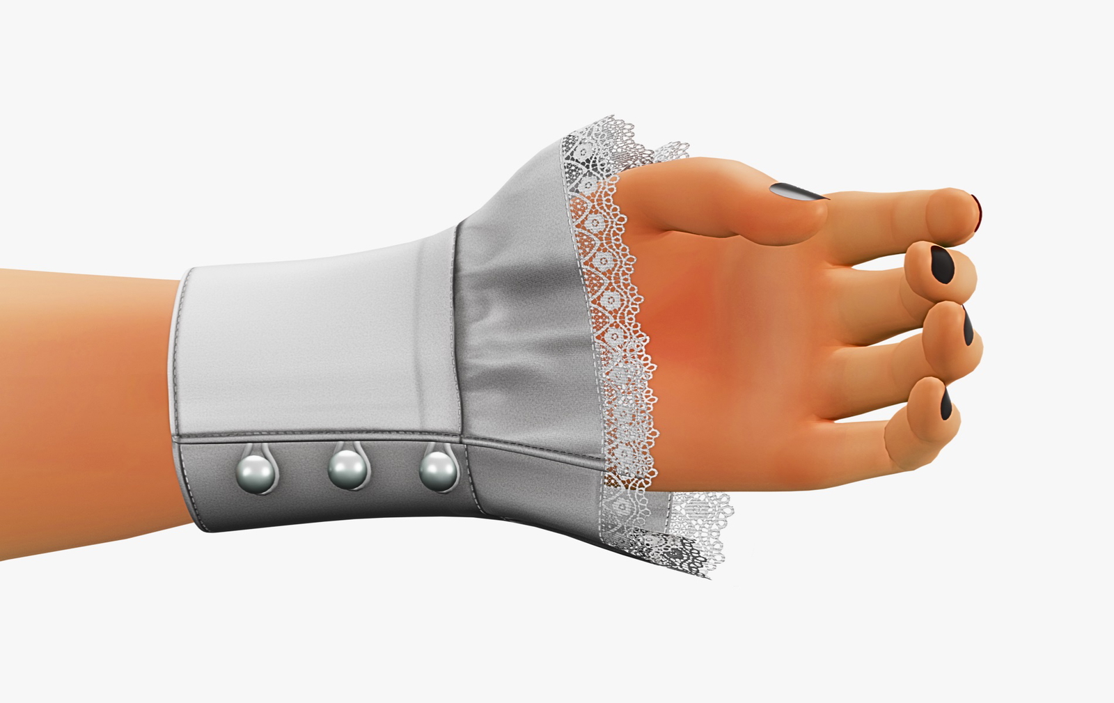 Arm Ruffled Sleeve - VRChat | WOLVES STUDIO