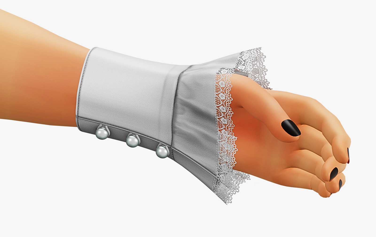 Arm Ruffled Sleeve - VRChat | WOLVES STUDIO
