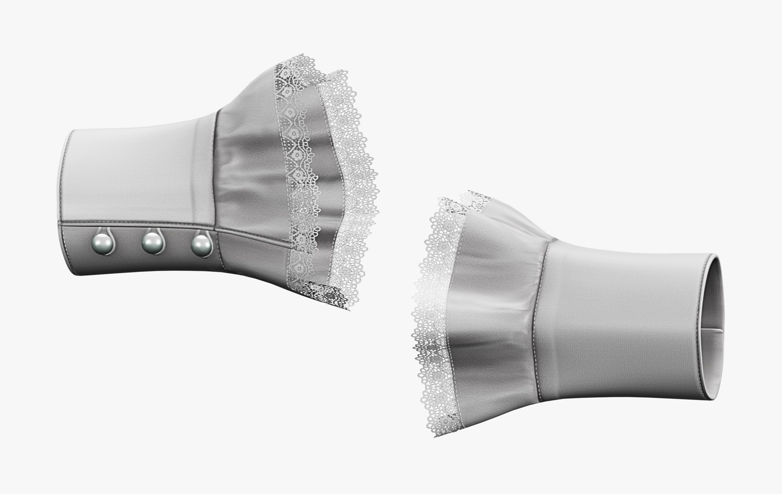 Arm Ruffled Sleeve - VRChat | WOLVES STUDIO