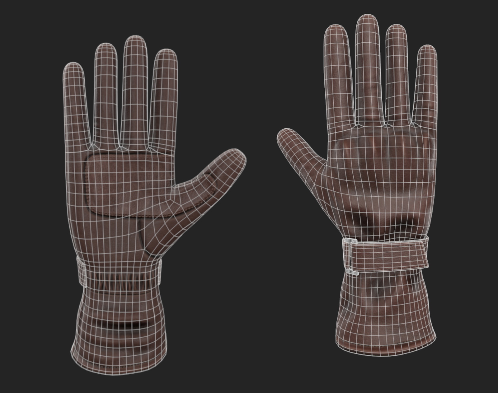 Leather Gloves PBR 01 | WOLVES STUDIO