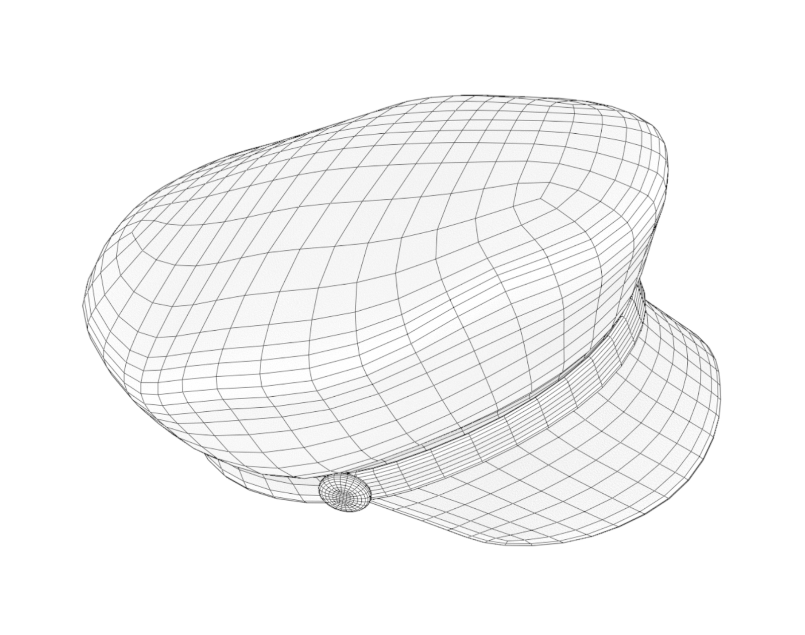 Newsboy Cap PBR Low Poly | WOLVES STUDIO