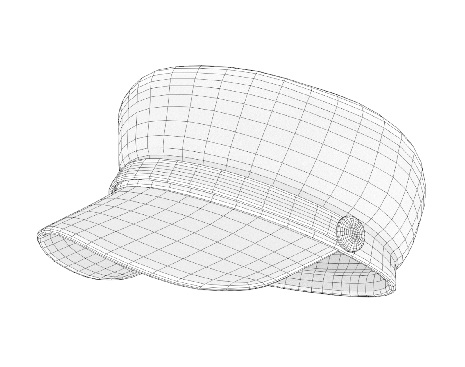 Newsboy Cap PBR Low Poly | WOLVES STUDIO