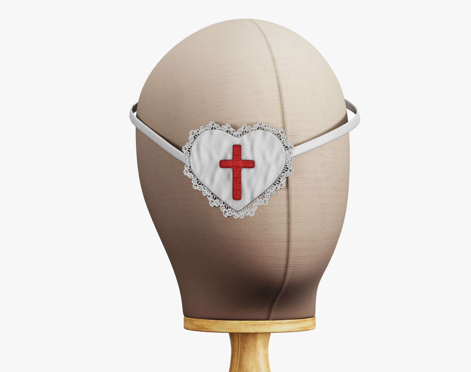 Eye Patch Heart with Cross | WOLVES STUDIO