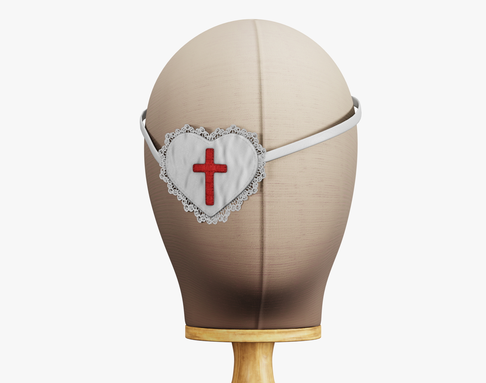 Eye Patch Heart with Cross | WOLVES STUDIO