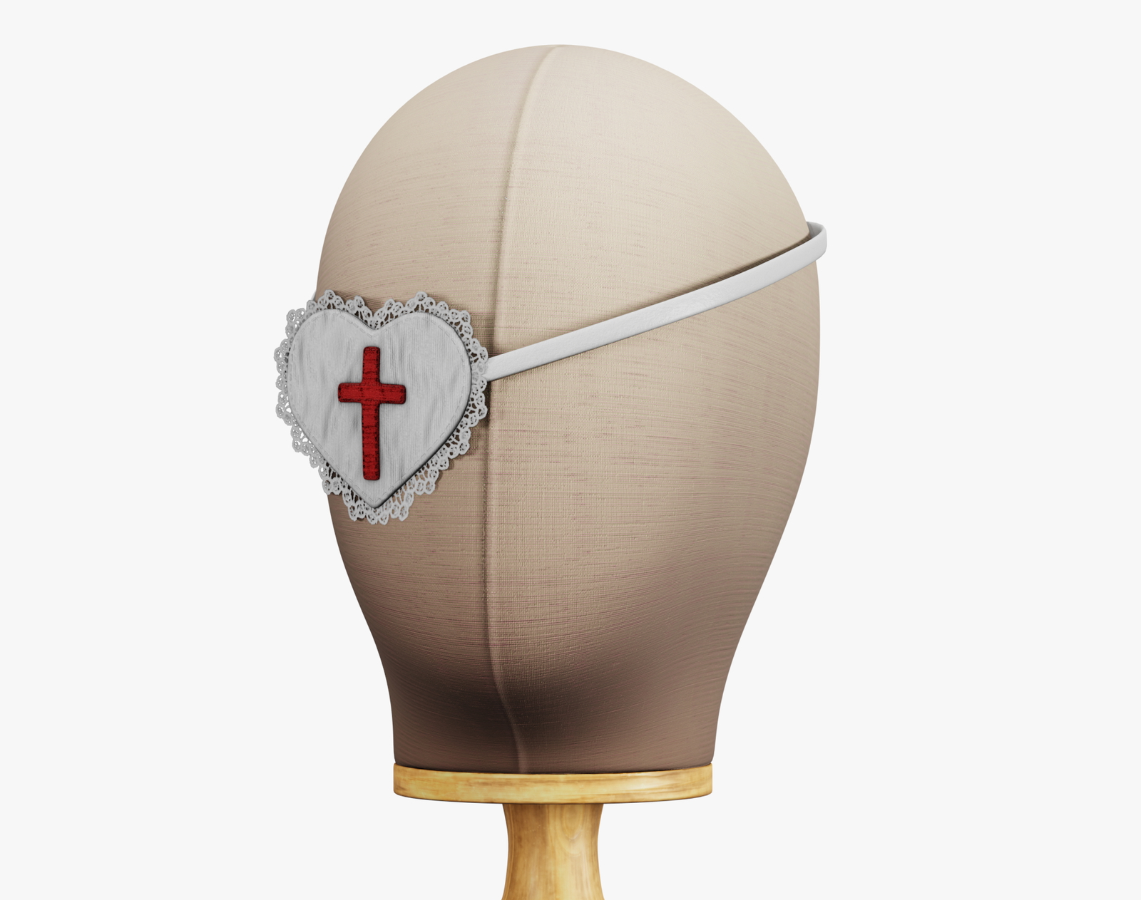 Eye Patch Heart with Cross | WOLVES STUDIO