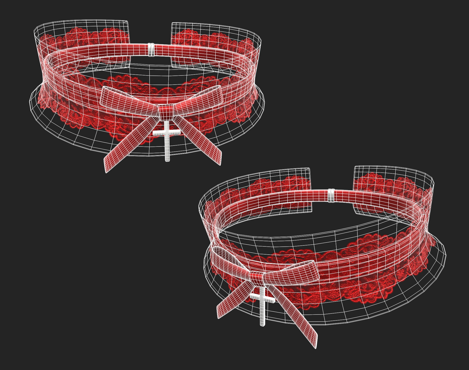 Lace Choker Pack 3 in 1 | WOLVES STUDIO