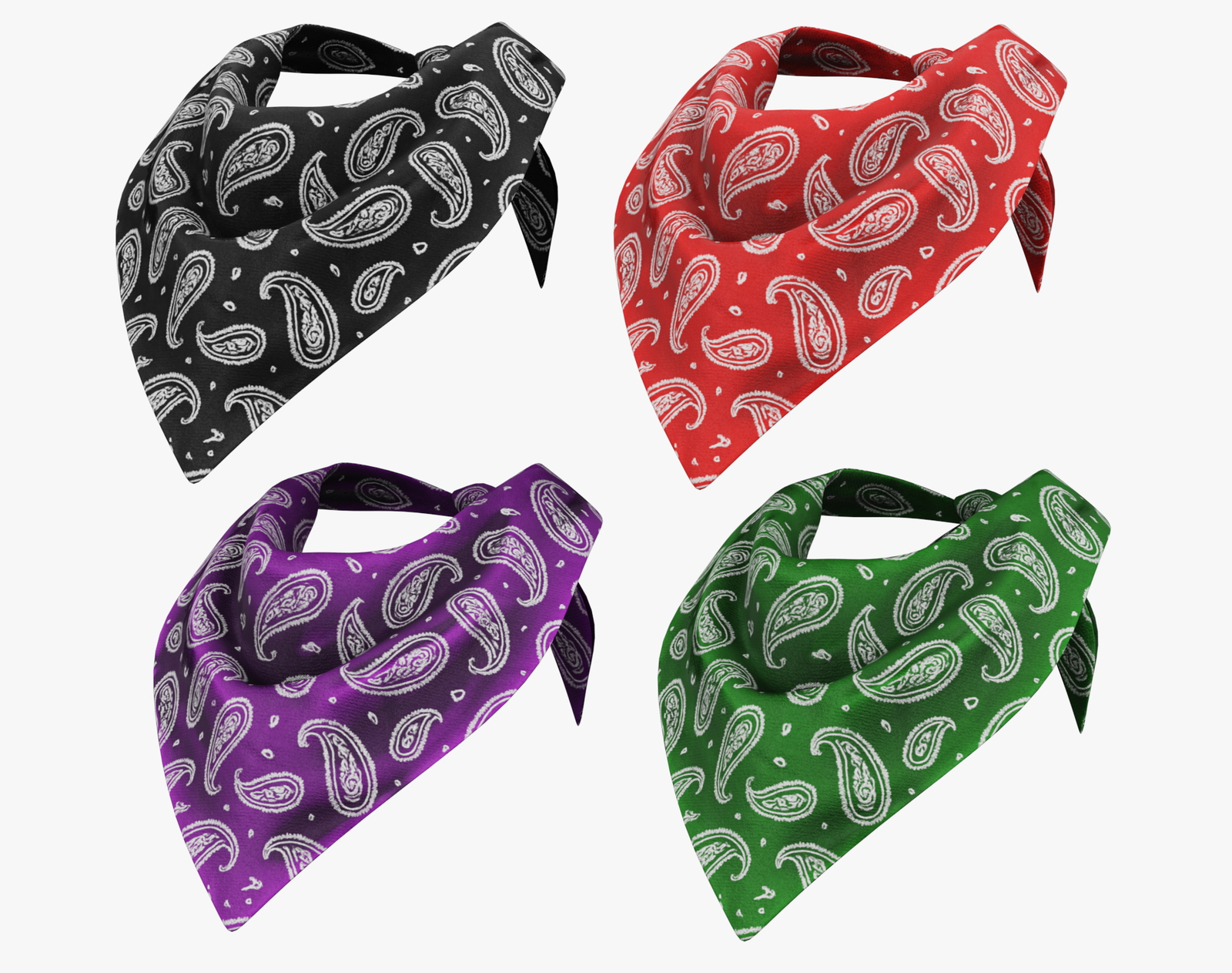 Bandana Scarf Pack 4 in 1 | WOLVES STUDIO