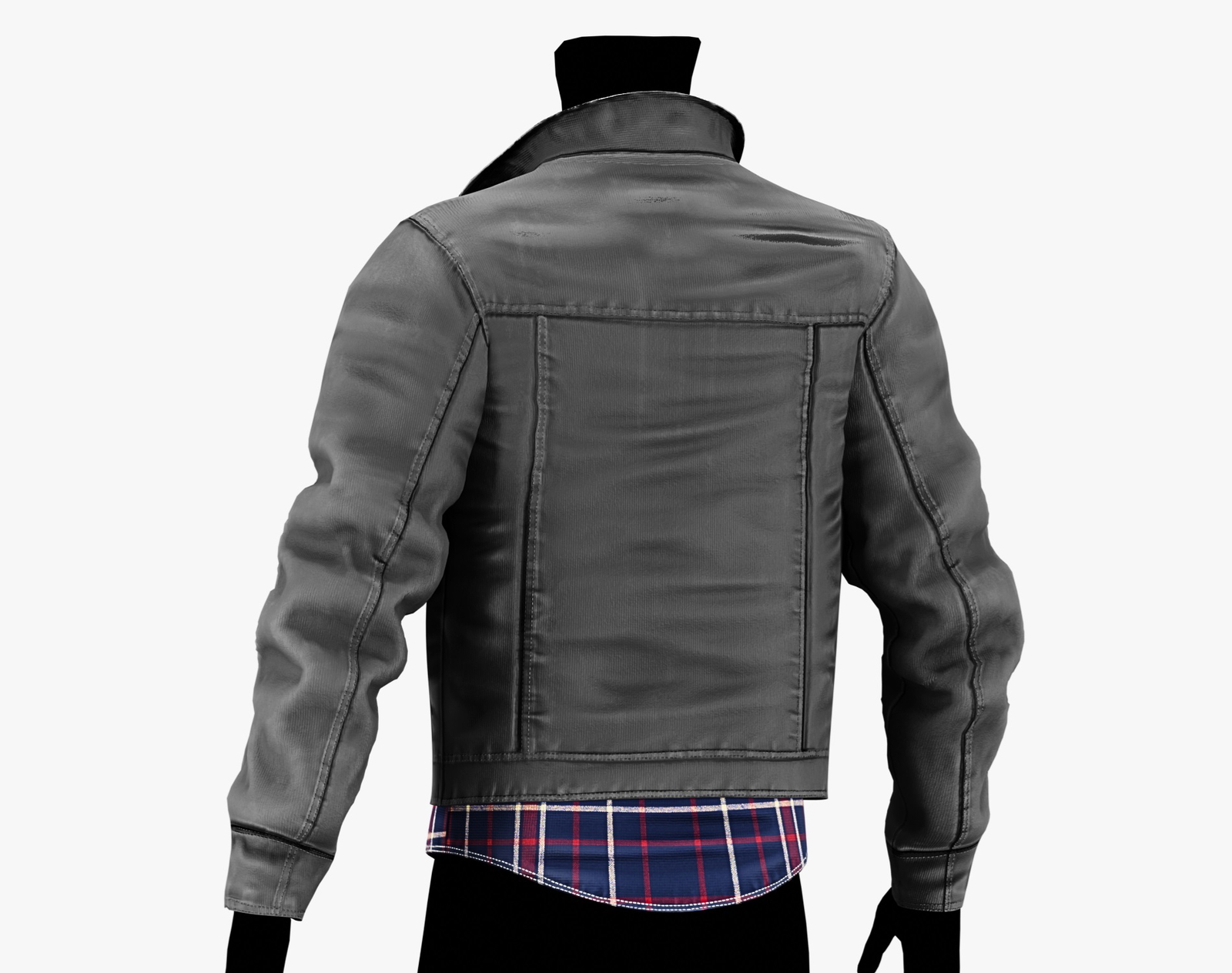 3D Jacket + Flannel Plaid Shirt Casual Clothing 2 - EBOY Pack | WOLVES STUDIO