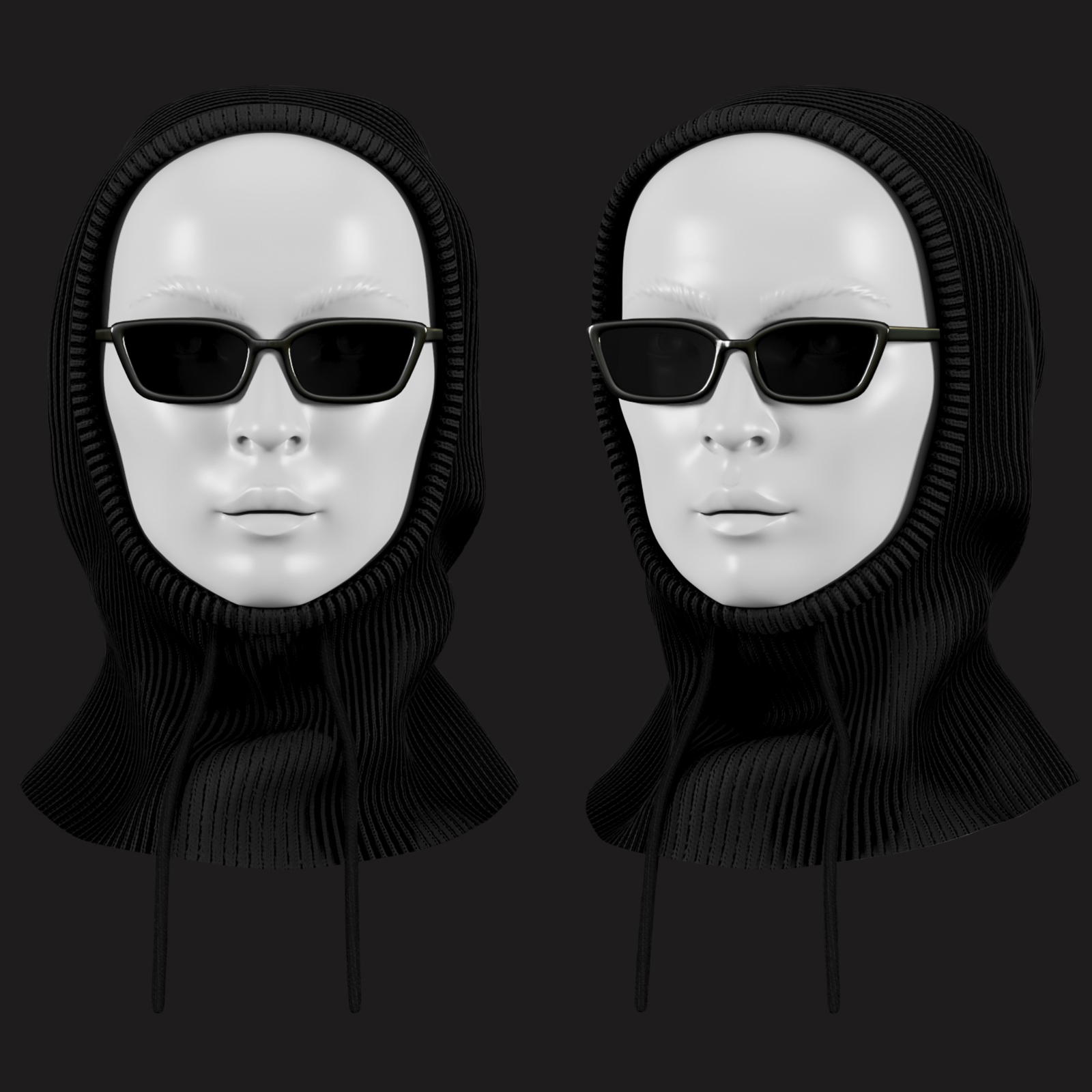 Balaclava Hood + Sunglasses | WOLVES STUDIO