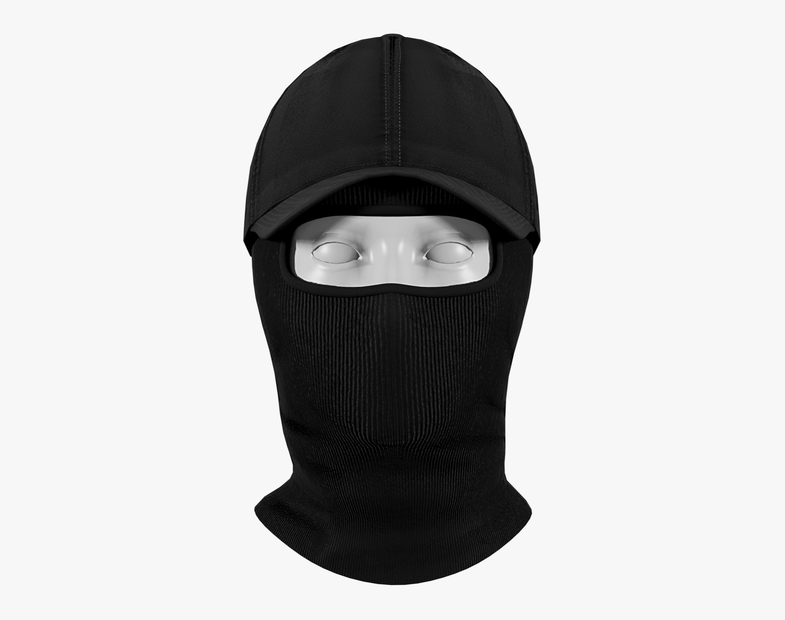 Balaclava + Baseball Cap Black | WOLVES STUDIO