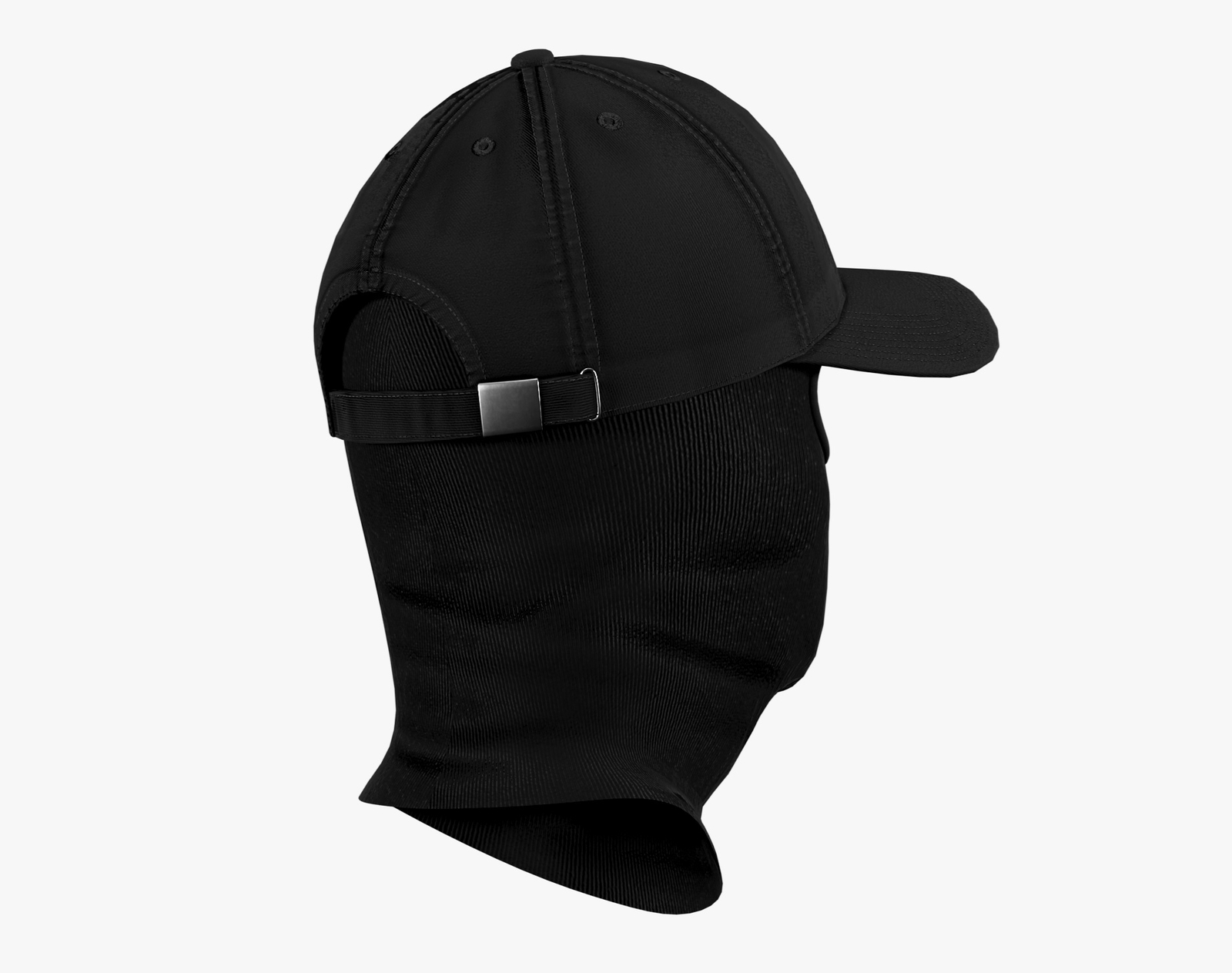 Balaclava + Baseball Cap Black | WOLVES STUDIO