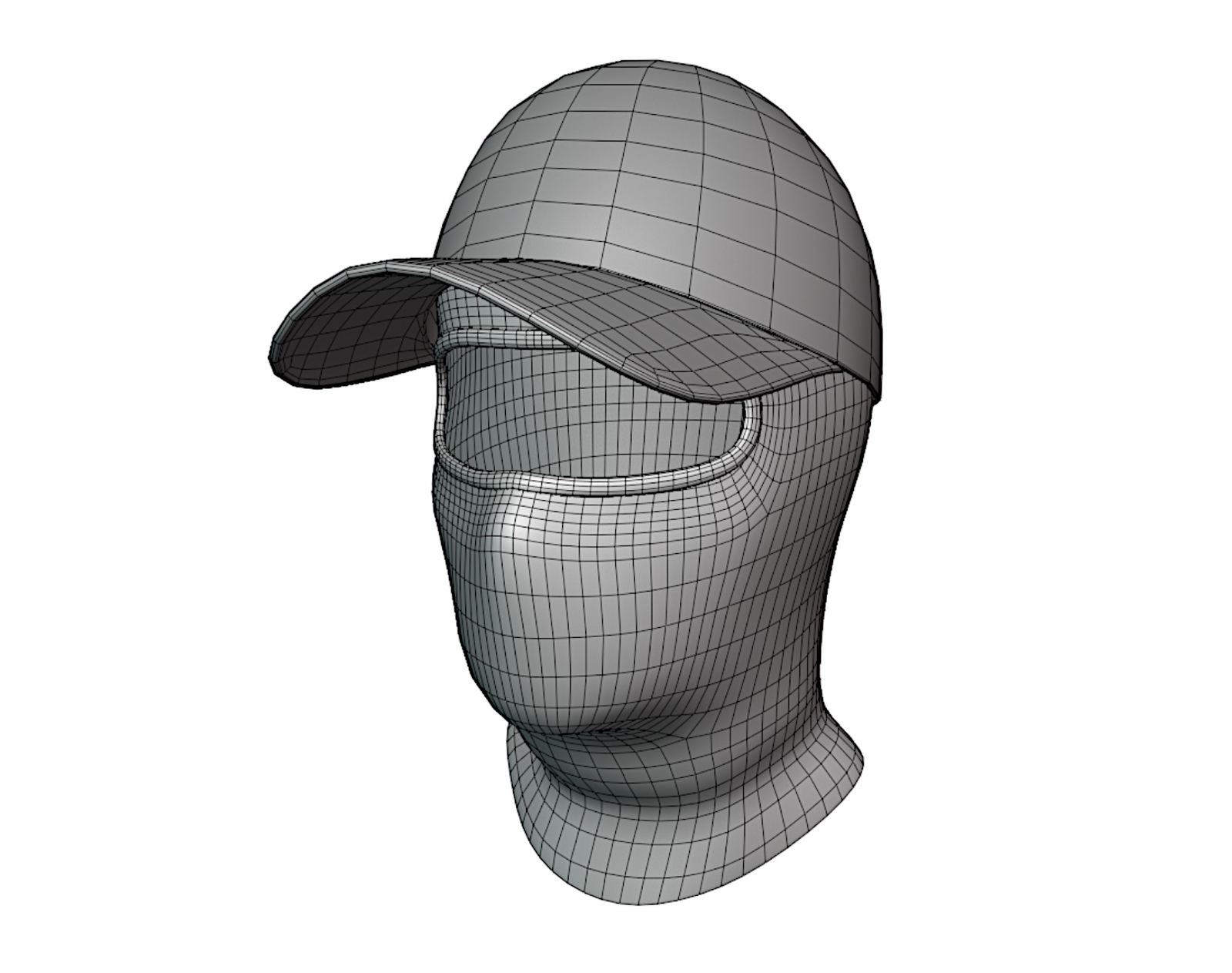 Balaclava + Baseball Cap Black | WOLVES STUDIO
