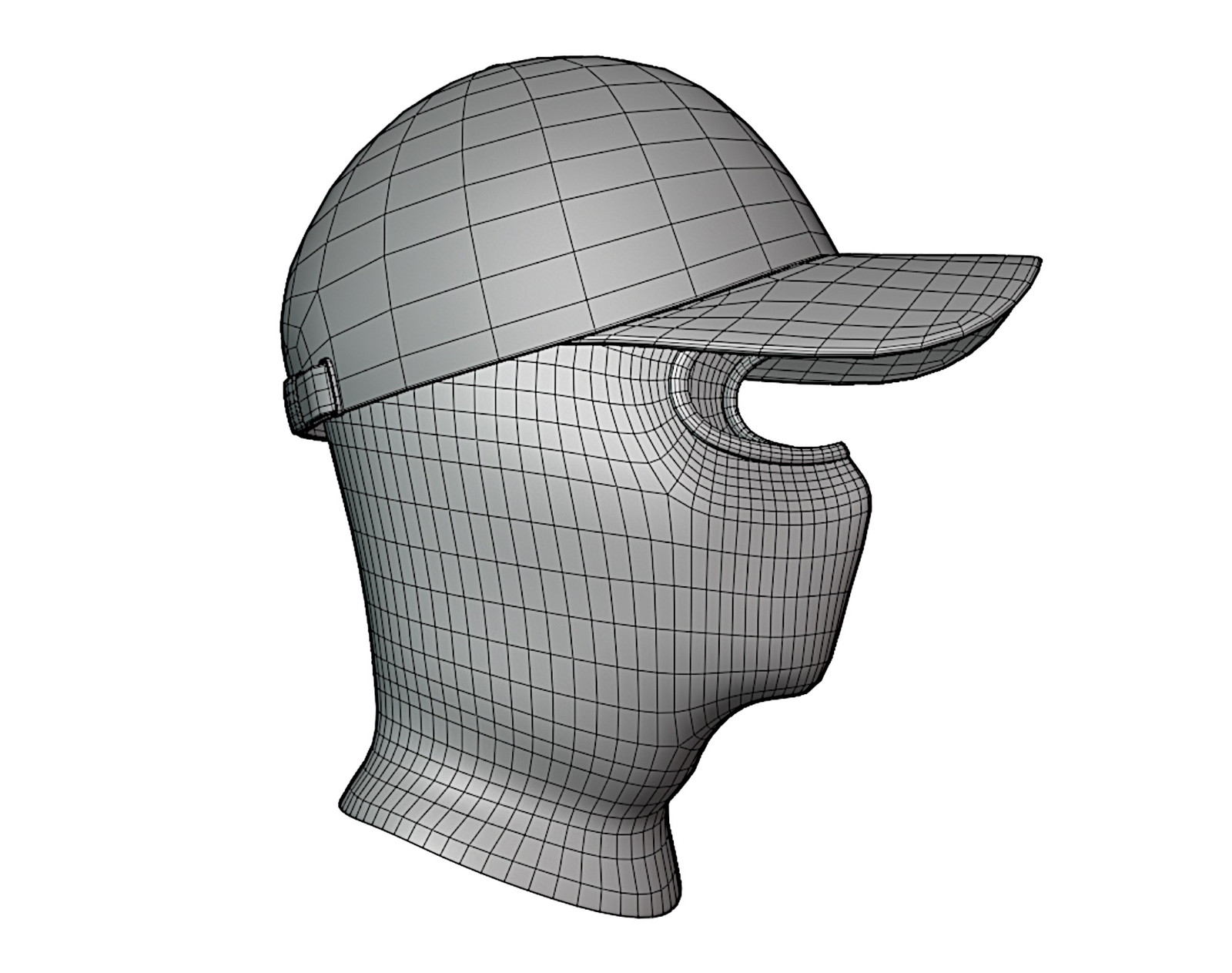 Balaclava + Baseball Cap Black | WOLVES STUDIO