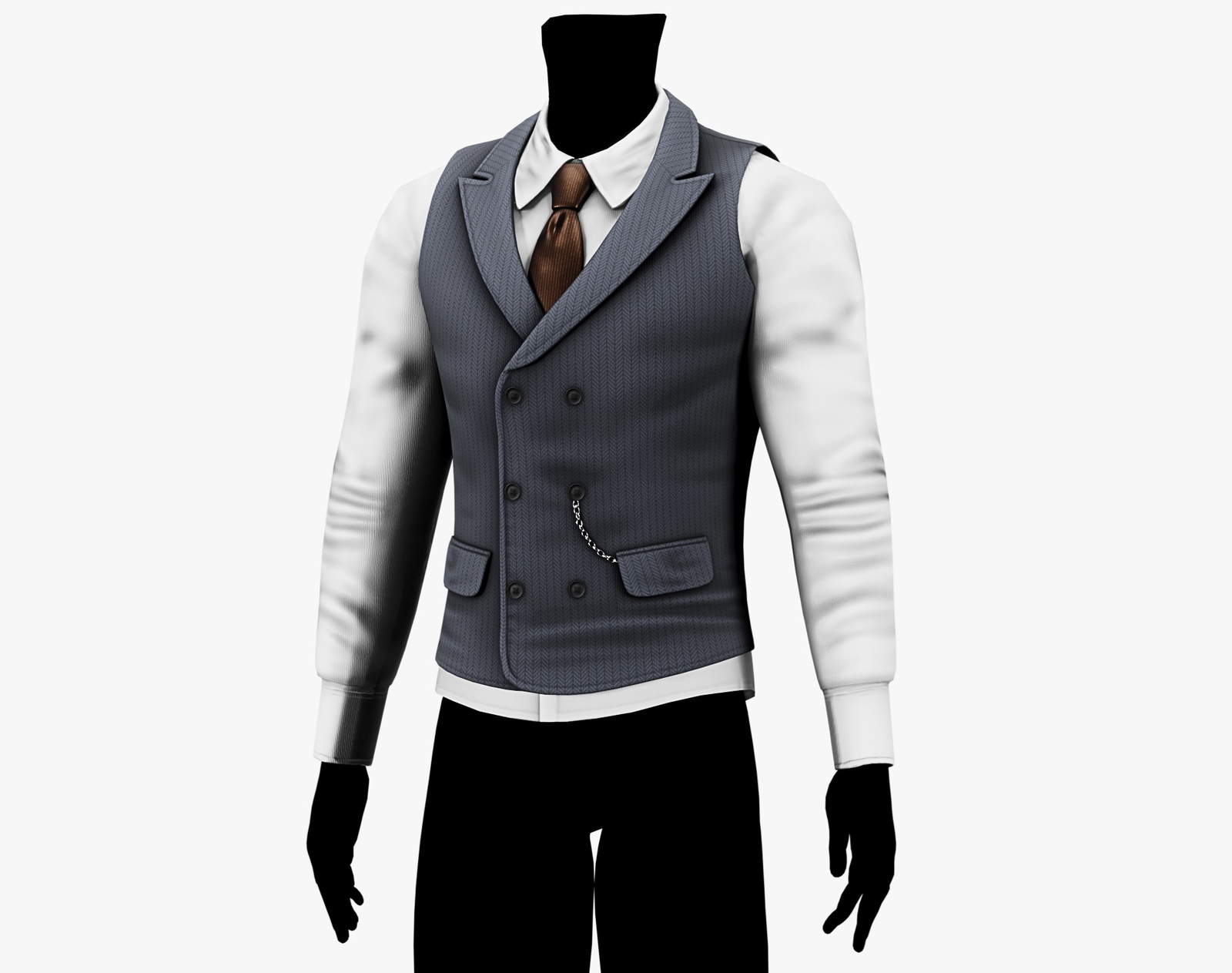 Suit Vest + Shirt Mafia Style Pack 01 | WOLVES STUDIO
