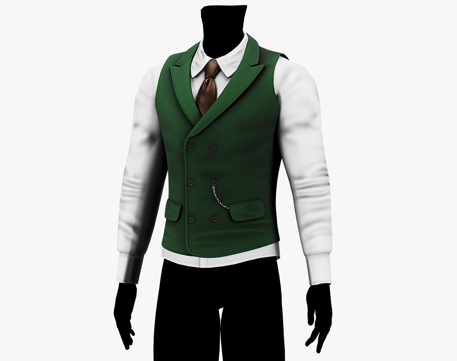 Suit Vest + Shirt Mafia Style Pack 01 | WOLVES STUDIO